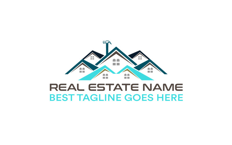 Real Estate Logo-Construction Logo-Property Logo | For Real Estate Design...24 Logo Template