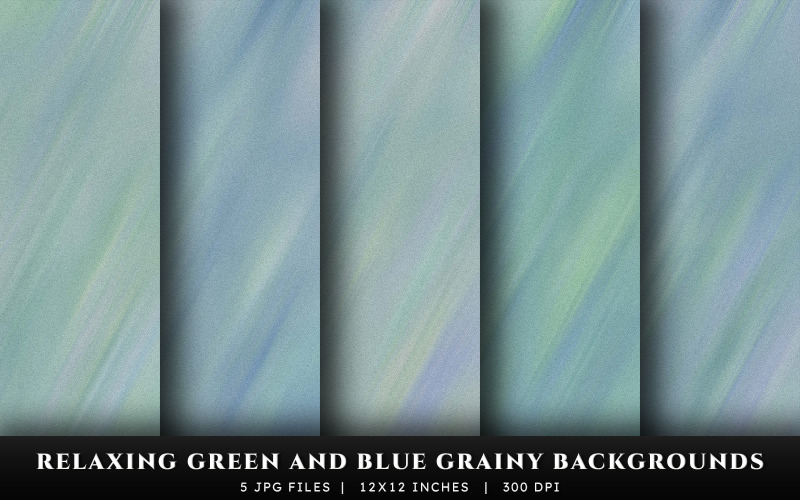 Relaxing Green and Blue Grainy Texture Backgrounds