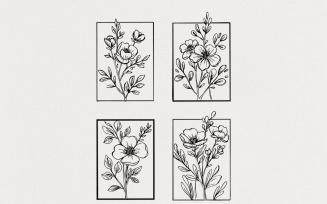 Floral PNG Digital Download, Flowers PNG, Minimalist PNG, Boho PNG, Sublimation Designs, Mama PNG,