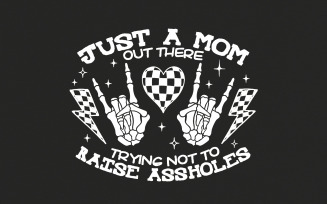 Funny Mom PNG, Just A Good Mom, Sarcastic Mama Design, Sassy Mama, Mom Life PNG, Motherhood Humor,