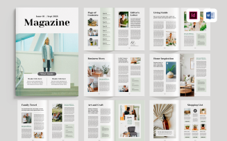 Magazine Template | Microsoft Word & Adobe Indesign