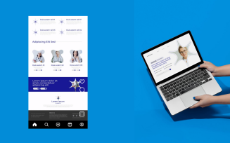 Medical Email Newsletter landing Page Template Layout