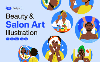 Modern Beauty and Salon Art Set