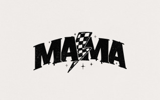 Retro Checkered Mama PNG, Mom Life Sublimation Design, Vintage Mom Printable, Mother's Day, Groovy