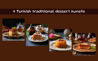 Turkish traditional dessert kunefe