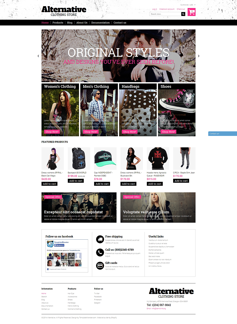 Alternative Outfit Shopify Theme New Screenshots BIG