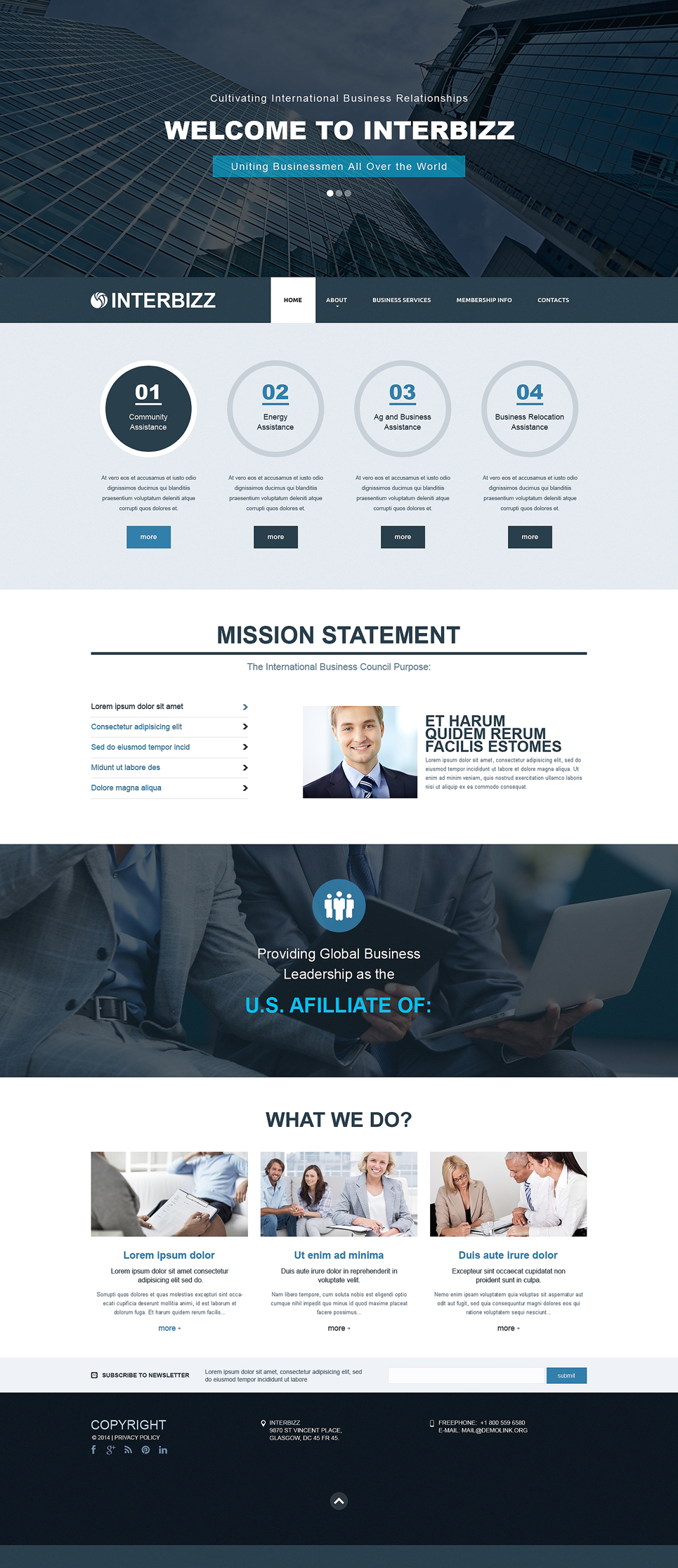 Business Responsive Website Template New Screenshots BIG