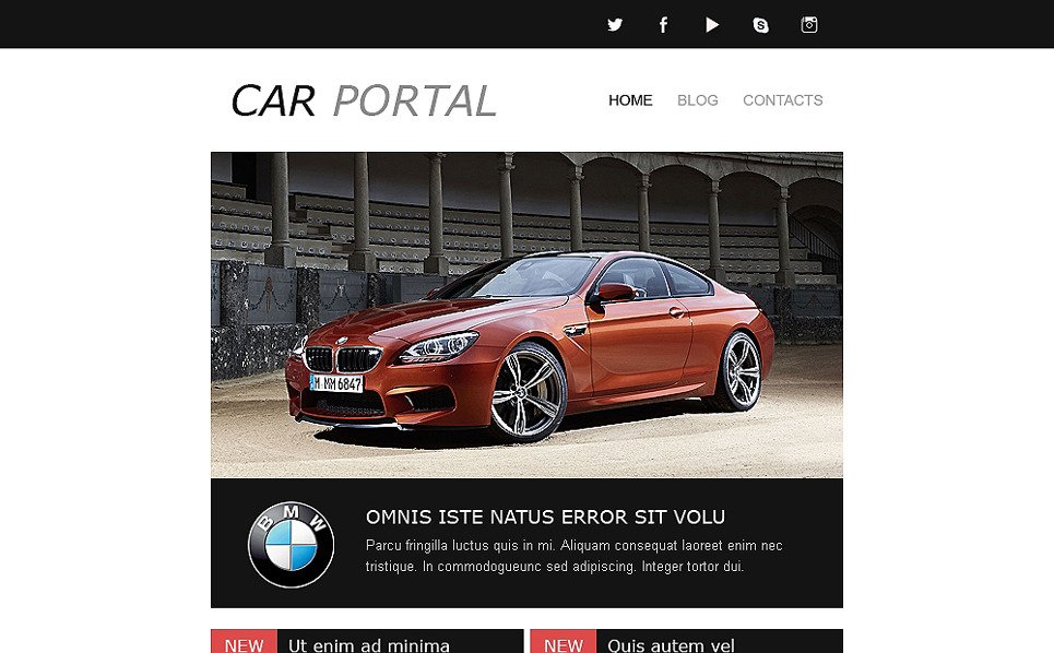 Car Club Responsive Newsletter Template 50679