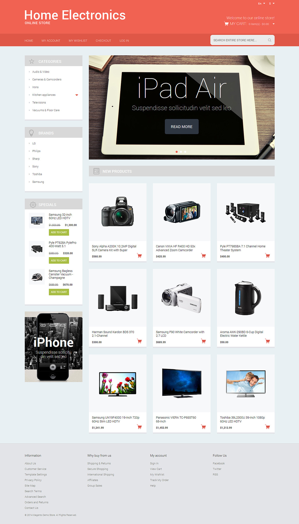 Electronics Responsive Magento Theme New Screenshots BIG