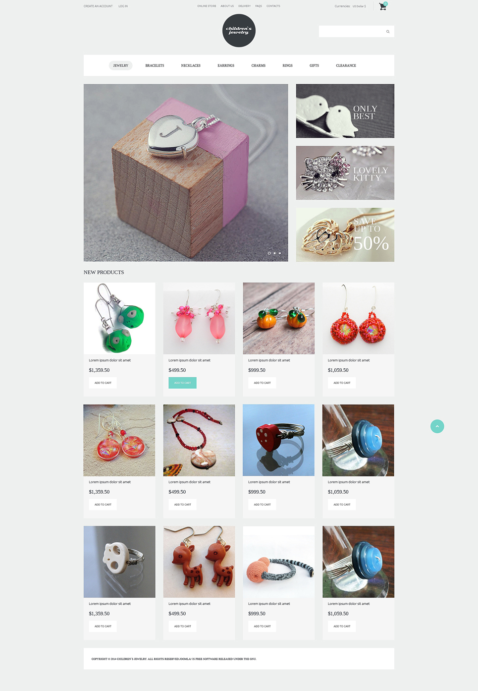 Fashionista Jewelry VirtueMart Template New Screenshots BIG