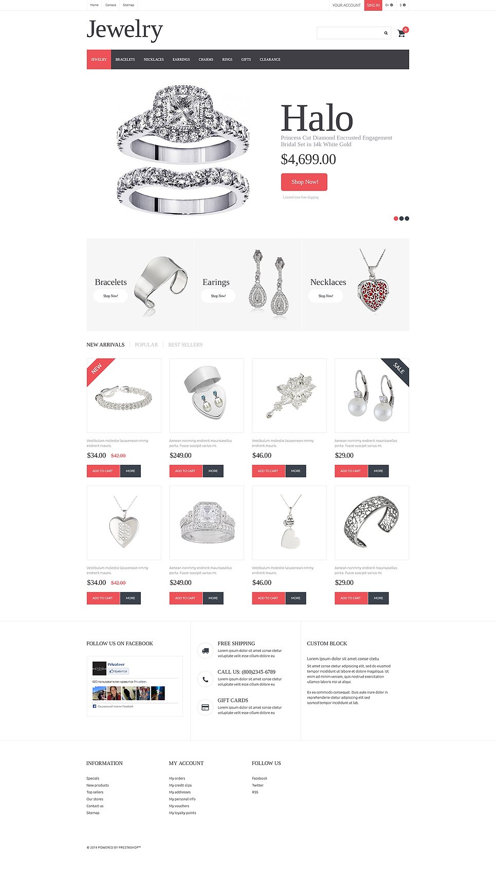 Jewelry PrestaShop Theme New Screenshots BIG