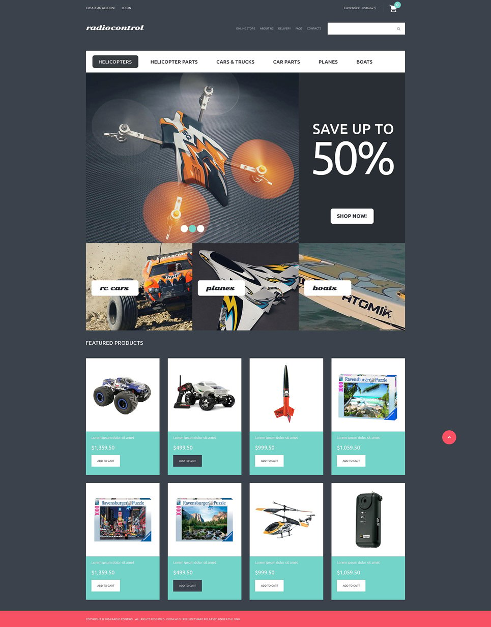 RC Toys VirtueMart Template New Screenshots BIG