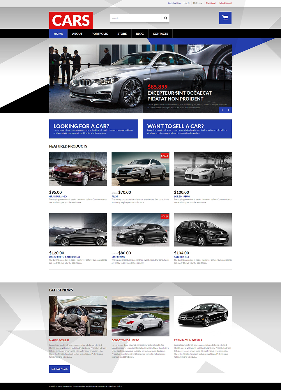 Selling Cars WooCommerce Theme New Screenshots BIG