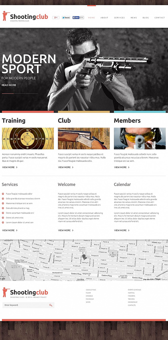 Shooting Flash CMS Template New Screenshots BIG