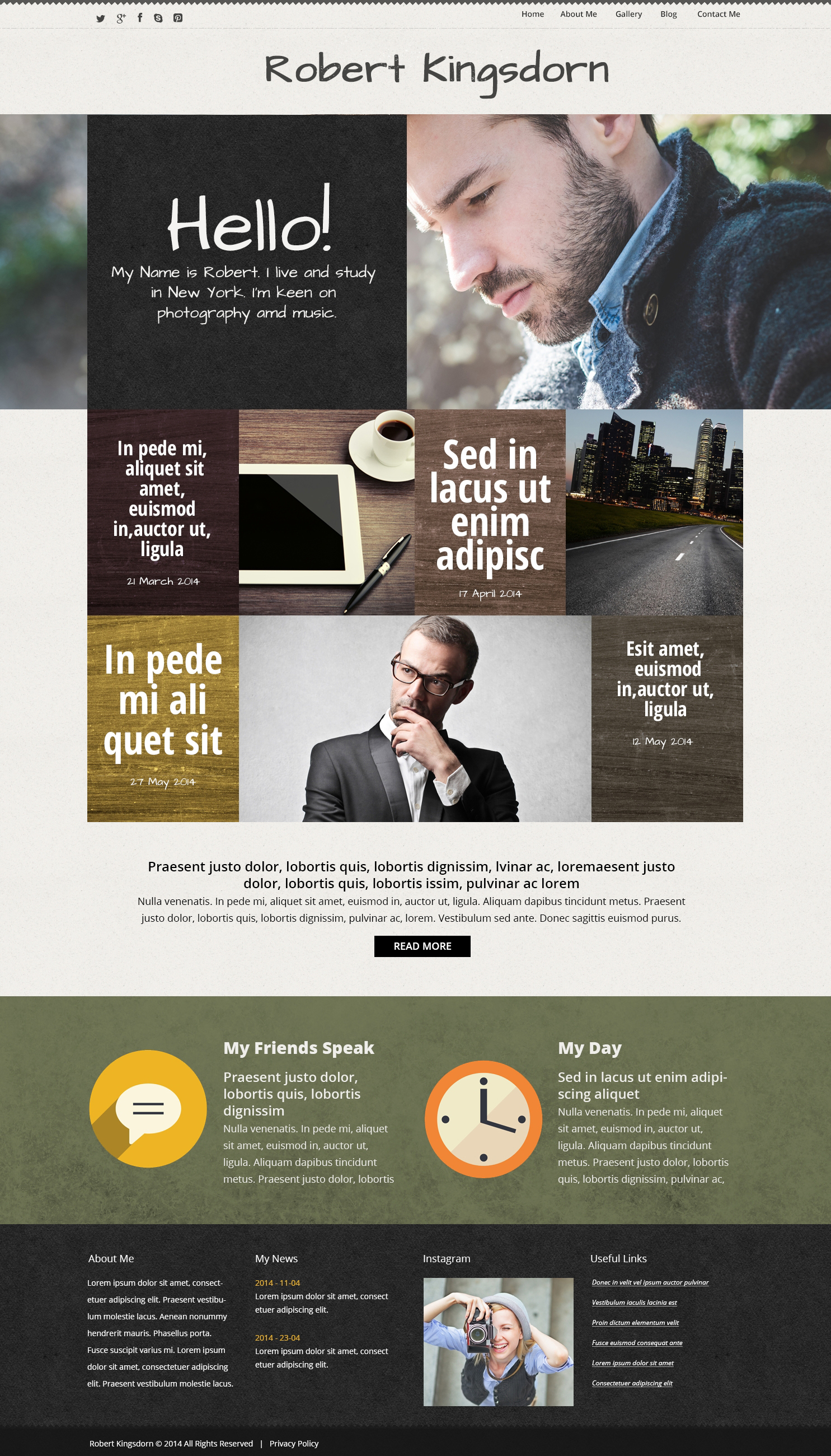 Tema De WordPress "Personal Career Page" #50663 - captura de pantalla