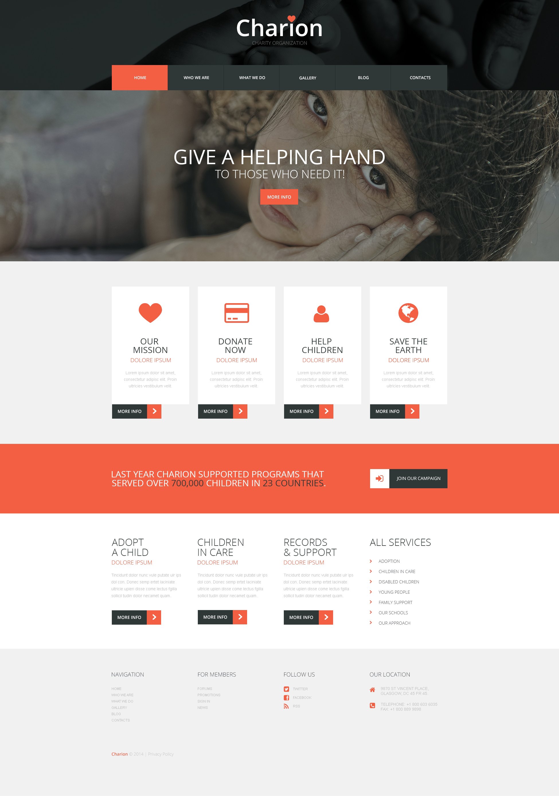 Tender Heart Community WordPress Theme #50690