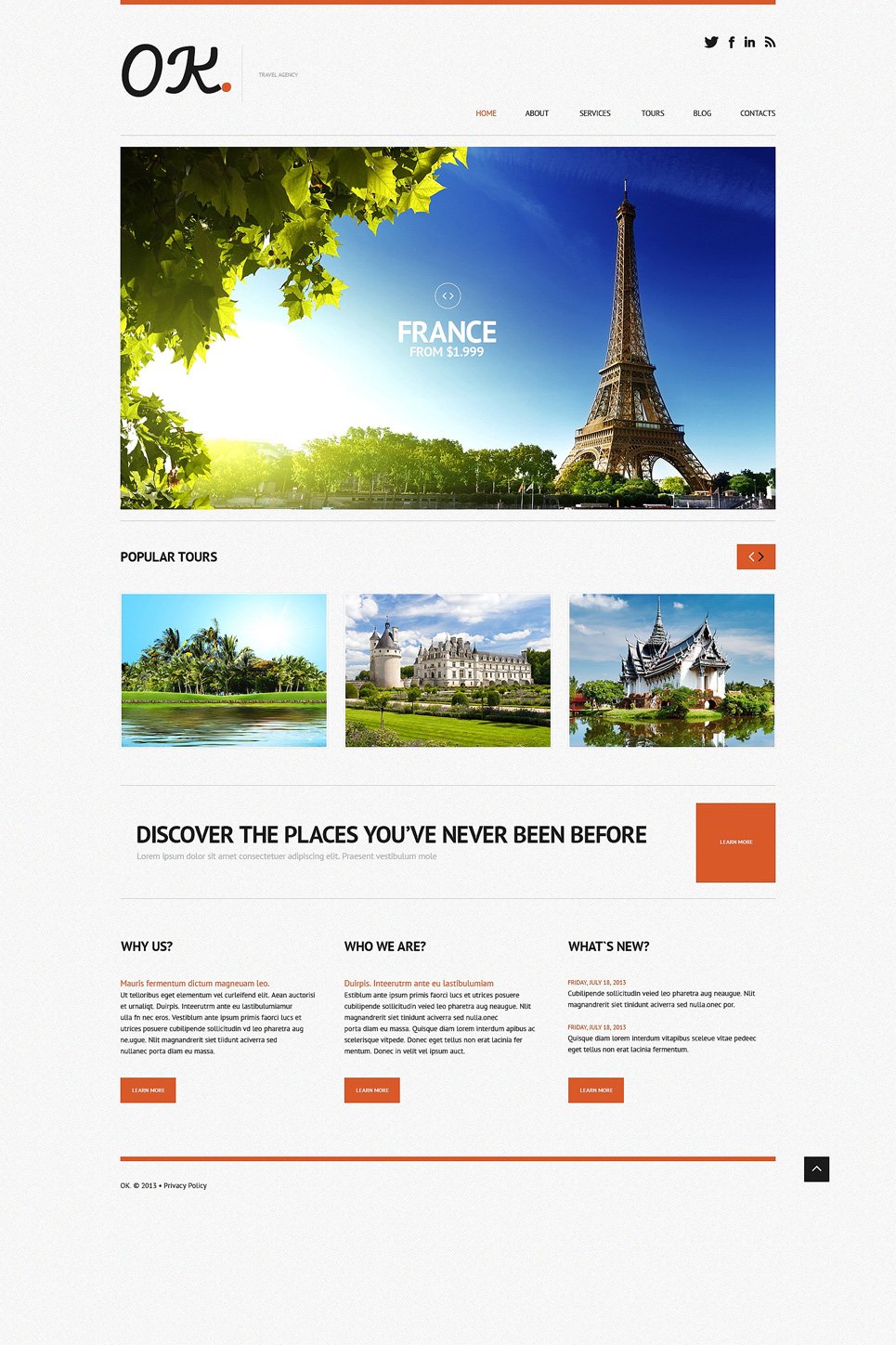 Travel Responsive WordPress Theme New Screenshots BIG