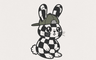 Digital PNG File, Bunny Rabbit Duck Camo, Easter Clip Art, Sublimation, Instant Download, Printable