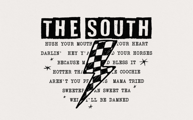 The South PNG, Southern Saying PNG, Digital Design, Sublimation PNG, Southern TShirt, Instant Illustration