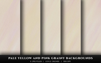 Pale Yellow and Pink Grainy Texture Backgrounds