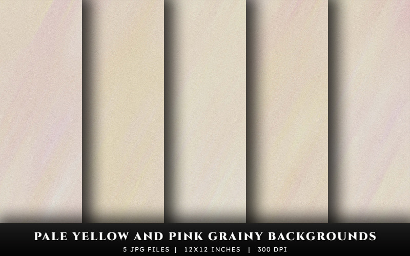 Pale Yellow and Pink Grainy Texture Backgrounds
