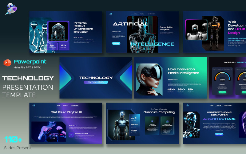 Computer Science and Technology Presentation PowerPoint Template