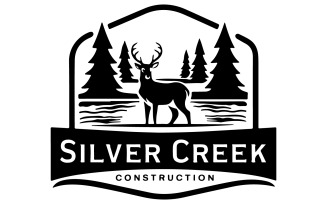 The logo is in a deer vector art