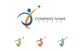 Healthy life trainer logo sign illustration vector design v.57