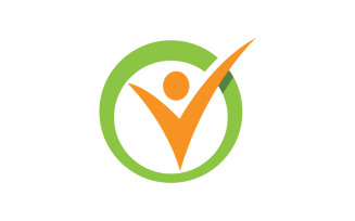 Healthy life trainer logo sign illustration vector design v.58