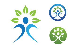 Healthy life trainer logo sign illustration vector design v.60