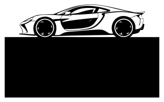 A car silhouette vector illustration
