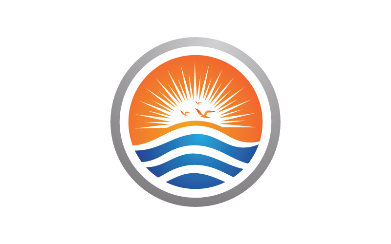 Water wave liquid vector Logo illustration design V1.45 Logo Template