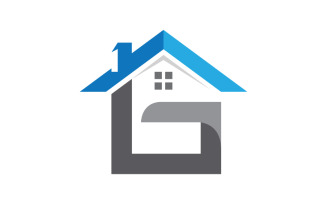 Home industrial Property concept icon logo illustration v.31