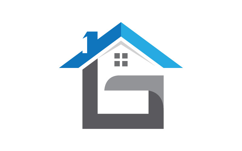Home industrial Property concept icon logo illustration v.31 Logo Template