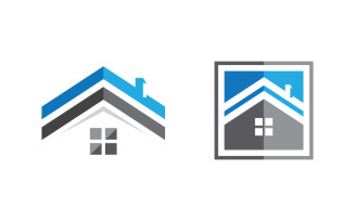 Home industrial Property concept icon logo illustration v.42