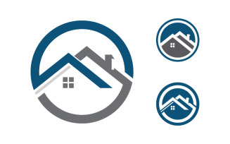 Home industrial Property concept icon logo illustration v.60