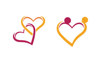 People group care community network and social logo design v.67