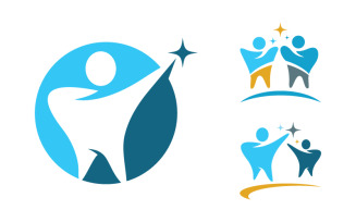 Dental Medical Care Logo icon vector design template v.6