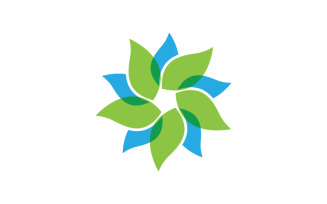 Healthy life tree leaf concept logo design template v.33