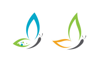 Butterfly Beauty Vector icon logo design template v.10