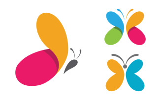 Butterfly Beauty Vector icon logo design template v.1