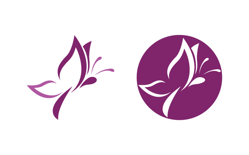 Butterfly Beauty Vector icon logo design template v.5 Logo Template