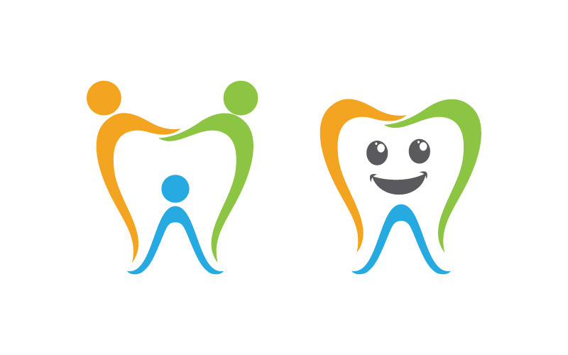 Dental Medical Care Logo icon vector design template v.12 Logo Template