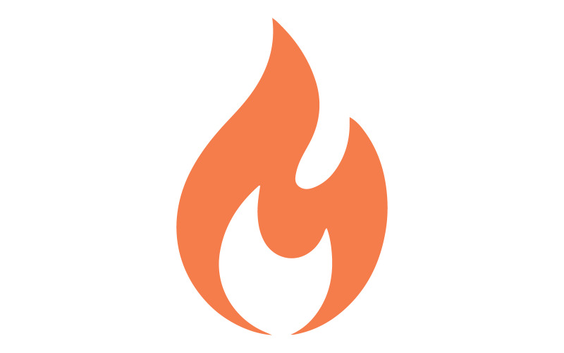 Fire logo vector art illustration Illustration