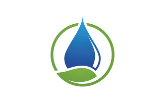 Water drop Plumbing Logo Template vector illustration v.16