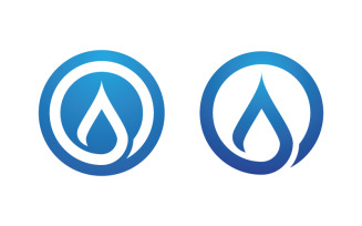Water drop Plumbing Logo Template vector illustration v.17