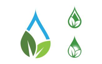 Water drop Plumbing Logo Template vector illustration v.19