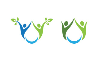 Water drop Plumbing Logo Template vector illustration v.23
