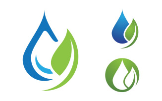 Water drop Plumbing Logo Template vector illustration v.27