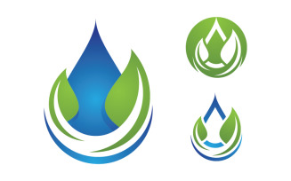 Water drop Plumbing Logo Template vector illustration v.28